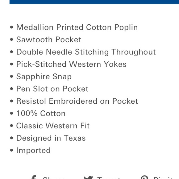 ✨ Resistol Princeton snap medallion printed button up shirt. - Picture 10 of 10